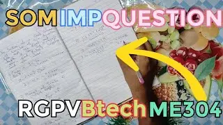 SOM IMP  questions Part-4🔥| RGPV BTECH 3rd Sem💯
