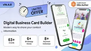 Infy vCard Saas Digital Business Card Builder