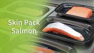 Skin Packaging Salmon 🍣 | Automatic Continuous Tray Sealer by Utien Pack