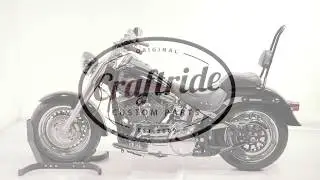 Sissybar SRL f&uuml;r Harley Davidson Softail 07-17 inkl. schwarzen Gep&auml;cktr&auml;ger | Craftride