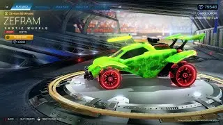 ROCKET LEAGUE ITEM SHOP - *INFINITE* Crimson Zefram Exotic Wheels - 19.02.21
