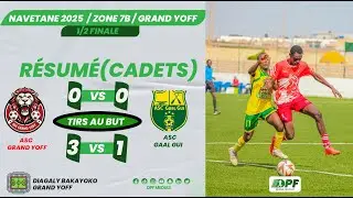 RESUME CADETS 1/2 FINALE CADET / ASC GRAND YOFF  VS GAAL GUI