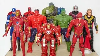 AVENGERS SUPERHERO STORY, MARVEL'S SPIDER-MAN 2 VS RED HULK VS TEAM GREEN HULK VS CAPTAIN AMERIKA
