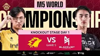 (FIL) M5 Knockouts Day 1 | ONIC vs BLCK | Game 5