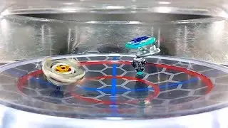 Bloody Longinus breaks Orb Egis' defense in Slow Motion ベイブレードバースト