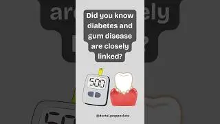 Diabetes & Gum Problems Explained in 10 Secs! #dentaleducation #diabetes #gumdisease #dentalhealth