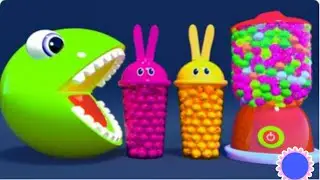 Bright Pacman 🎨 | Learn Colors with Magic Balls & Power Wheels | Fun Animated Movie for Kids