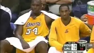 Shaquille O'Neal & Kobe Bryant Full Highlights vs Rockets 2004 WCR1 GM1