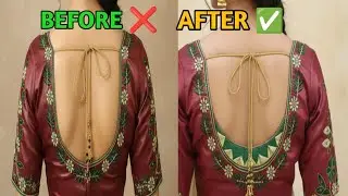 How to fix embroidery neck design with tips   @Guideforstitches
