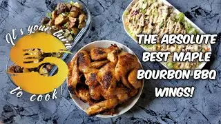 how to make Maple bourbon BBQ wings