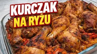 Kurczak pieczony na ryżu – prosty jednogarnkowy obiad z piekarnika