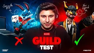 SMOOTH444 or NEW LEGEND 💀❓ NG GUILD TEST  LIVE #nonstopgaming -free fire live