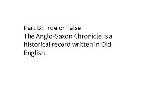 Anglo-Saxon Literature (10 Key Quiz Questions)