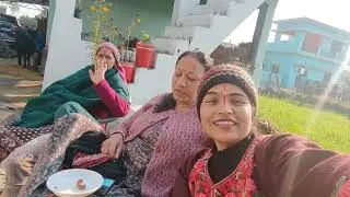 आज ससुराल वापसी गाड़ी हुई खराब टुक टुक में आना पड़ा अकेले😌