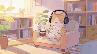 Lofi Cat Fireplace Vibes 🔥 Chill Beats for Stress Relief & Cozy Sleep