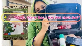 Travel vanity bag| my cosmetics for travel 💄