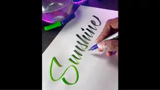 Brush Pen 2 in 1 Colors Calligraphy For Beginners | Brush Pen Lettering Ideas 💡Pradeep Calligraphy