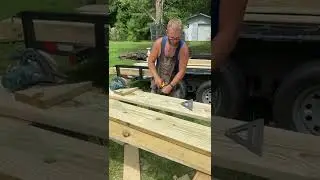 Laying out stairs without a framing square.
