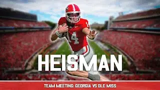 Gunner Stockton Has Entered the Heisman Conversation &mdash; Team Meeting: Georgia vs. Ole Miss
