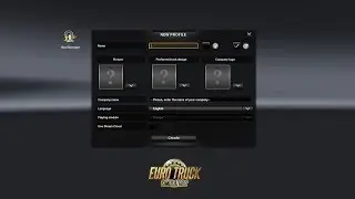 Creating a New Profile - Euro Truck Simulator 2