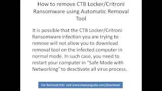 CTB Locker/Critroni Ransomware Removal Guide For Easy CTB Locker/Critroni Ransomware Removal