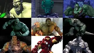 The Incredible HULK Video Game Trilogy All Boss Fights RE-SMASH 4K