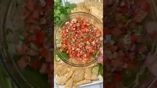 Fresh Pico del Gallo!😋 #picodegallo #salsa #appetizer #recipe