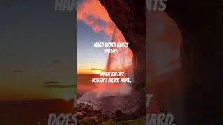 day 6/100 | Hard work beats talent; when talent doesn&rsquo;t work hard. #motivation #quotes #fyp