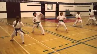 Saint Boniface Karate, Westwood branch, Winnipeg MB, Canada   advanced class  combinations