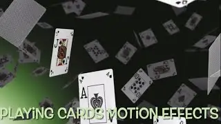 Playing Cards Motion effects Animation Footage 4k (No Copyright cards cinematic graphical animation)