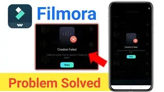 Creation Failed Filmora Problem || Filmora text to speech creation failed problem solved 2025