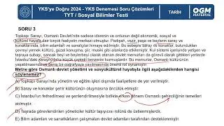 Tarih TYT Türkiye Geneli Deneme Sınavı Soru Çözümleri