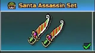 Pixel gun 3D Santa Assassin weapon set