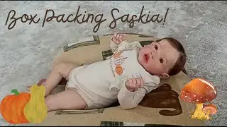 Reborn baby box packing!👶✨ packing up a custom reborn that I made!