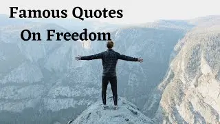 Famous Quotes about the freedom