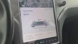 Tesla Model X 2020 Performance charging time - from 20% to 80% and 90%.