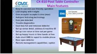 Pool Table Controller / Coin Payment Kiosk Manufacturer in Taiwan
