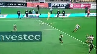 Pace by Barrett, beats his man on the outside