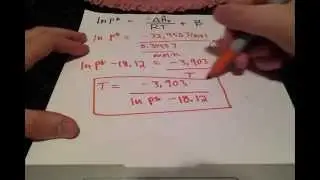Clausius-Clapeyron Equation Example 2