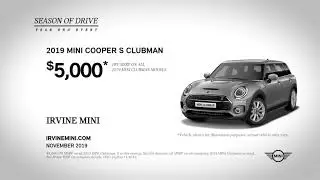 2019 MINI Cooper Clubman Offer Irvine Mini November SP