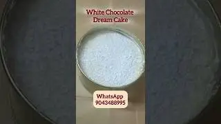 White chocolate dream cake #chennaibaker #dreamcake #trending #whitechocolaterecipe #cakebusiness