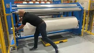 Elite Cameron Slitter Rewinder: CW800 Loading the Unwind