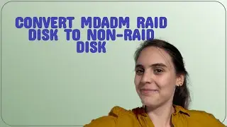 Convert MDADM RAID disk to non-raid disk