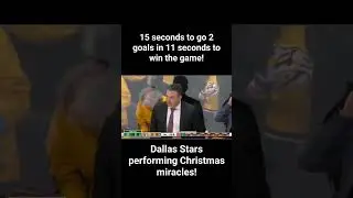Dallas Stars perform a Christmas Miracle! Score 2 goals in 11 seconds with 15 seconds left to win!