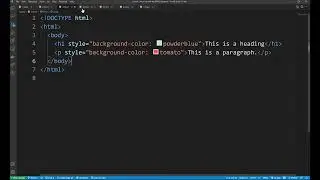 Inline Style   HTML