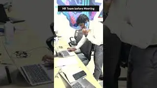 HR team on Normal days vs HR team before meetings😂 || #hr #meeting #tech
