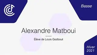 Basse - Alexandre Matboui - I feel good