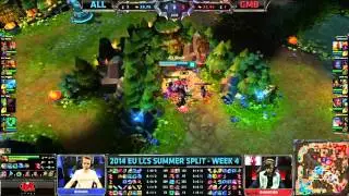 ALL vs GMB   LCS EU W4D1   The Alliance vs Gambit VOD