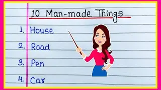 10 Man-made Things Name | Man Made Things | Man Made Materials | Man Made Things Name 