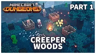 MINECRAFT DUNGEONS PS4 - Squid Coast, Creeper Woods | Walkthrough Gameplay Part 1